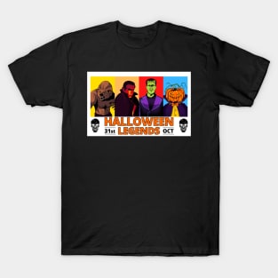 Halloween Legends - Classic Halloween Monsters T-Shirt